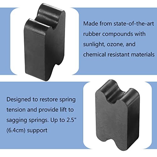 Rubber Spring Spacer 4 Pack 2.5in Thick Rear
