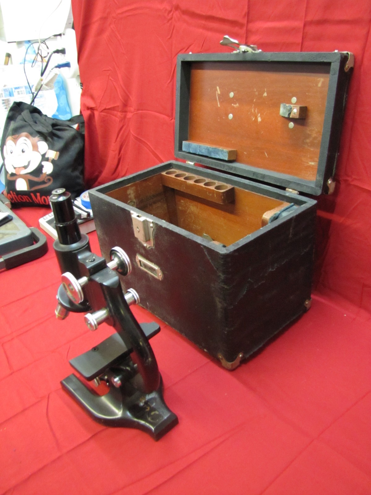 Antique 1940s Spencer Buffalo Microscope & Case