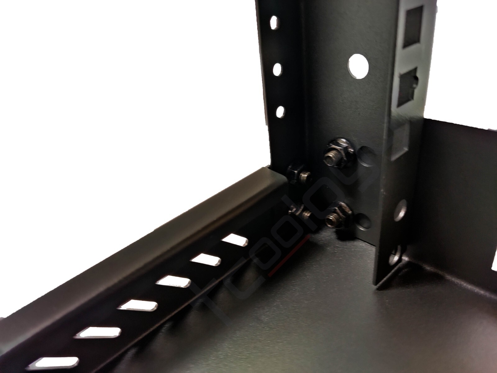 TCoology 4U Wall Mount Open Frame 19'' Server Rack Threaded 17.5 Inch Depth