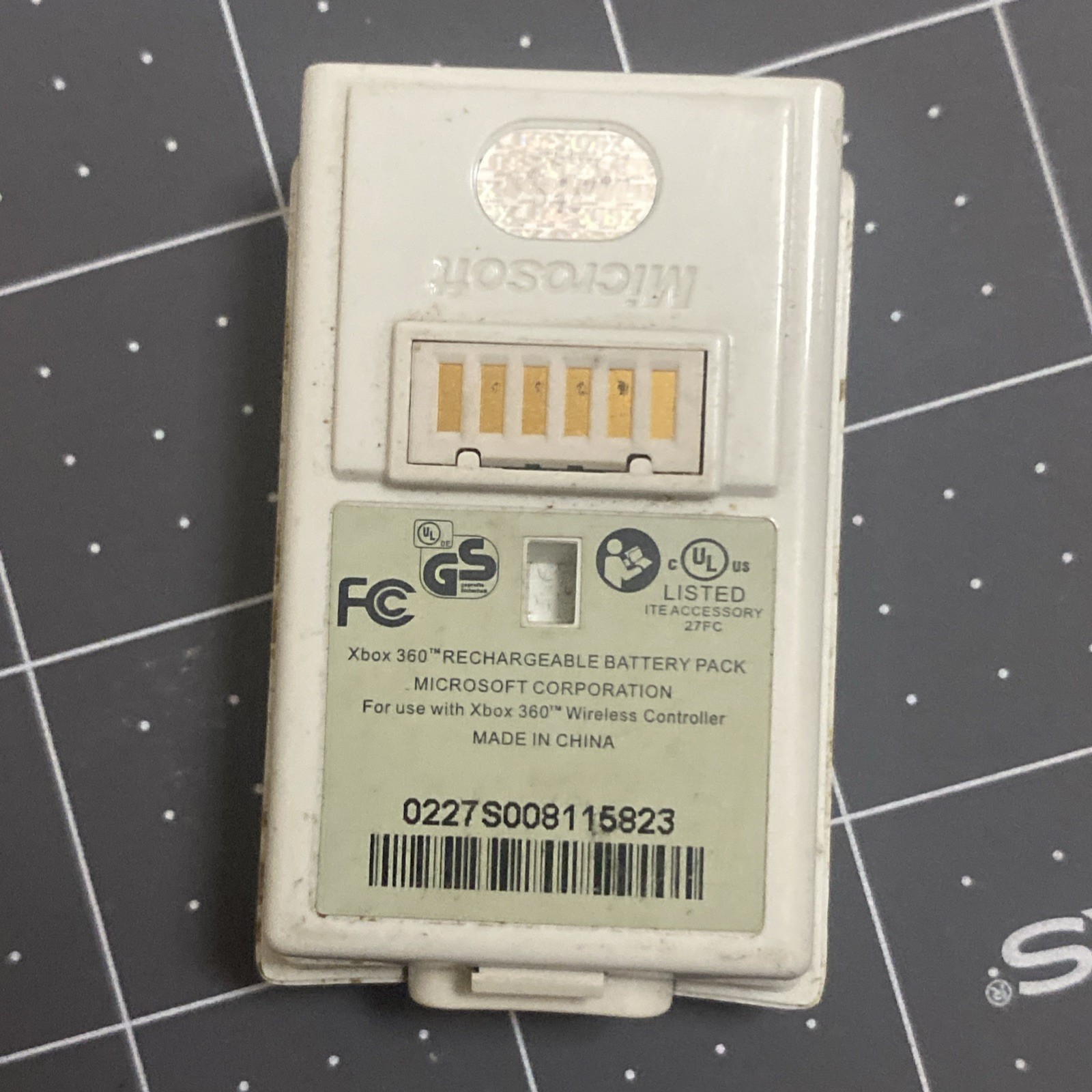 Microsoft OEM Xbox 360 Rechargeable Controller Battery Pack White Tested Works!