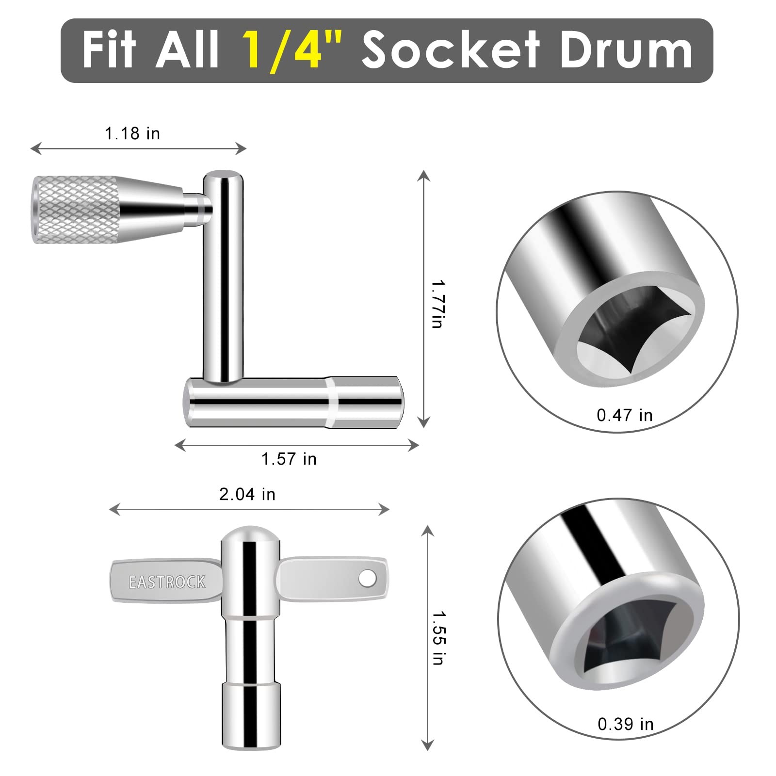 Drum Keys 3Pack Drum Tuning Key with Continuous Standard Motion Speed key,Uni...