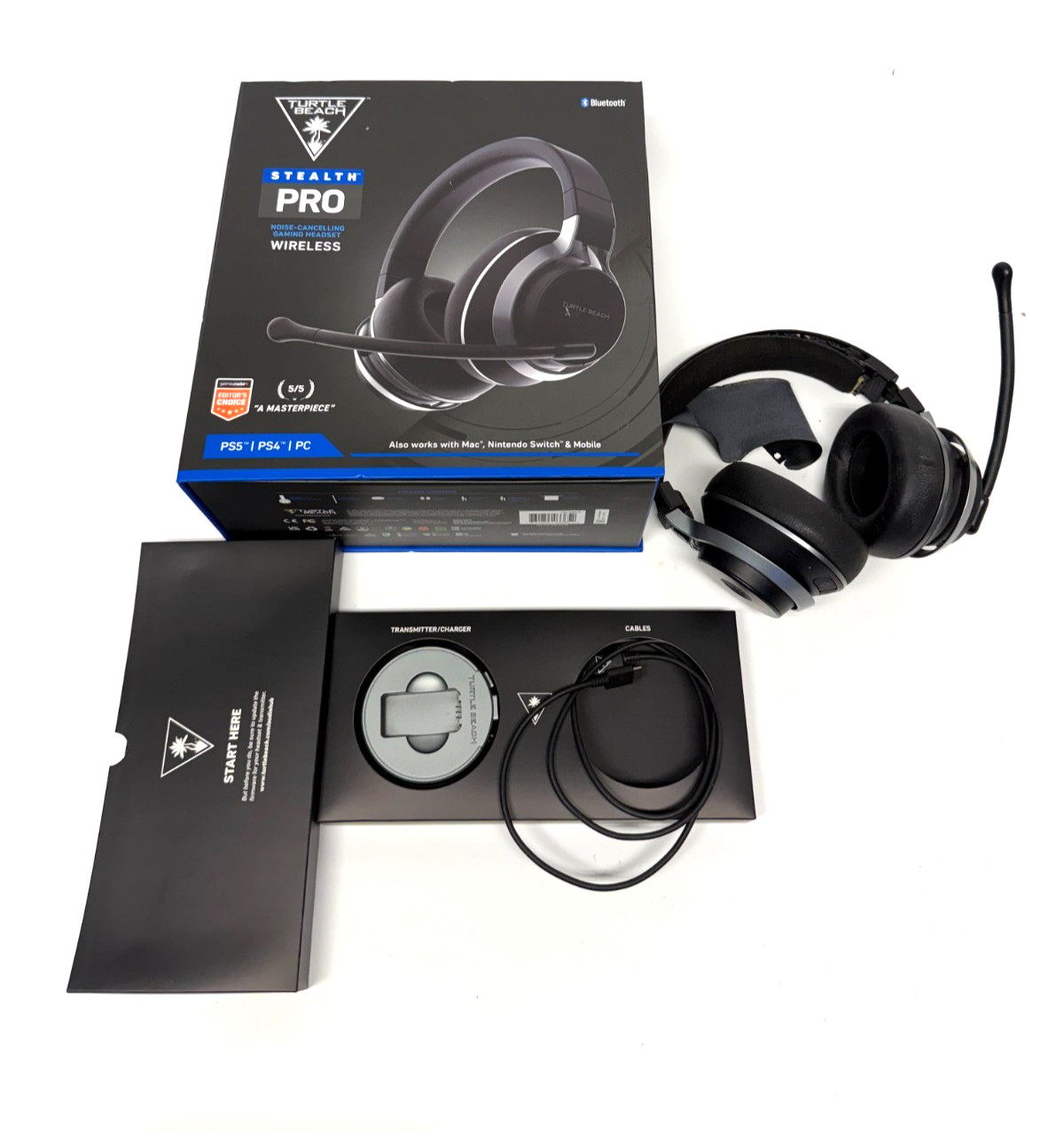 Turtle Beach Stealth Pro Wireless Noise-Cancelling Headset Black PS5 PS4 PC