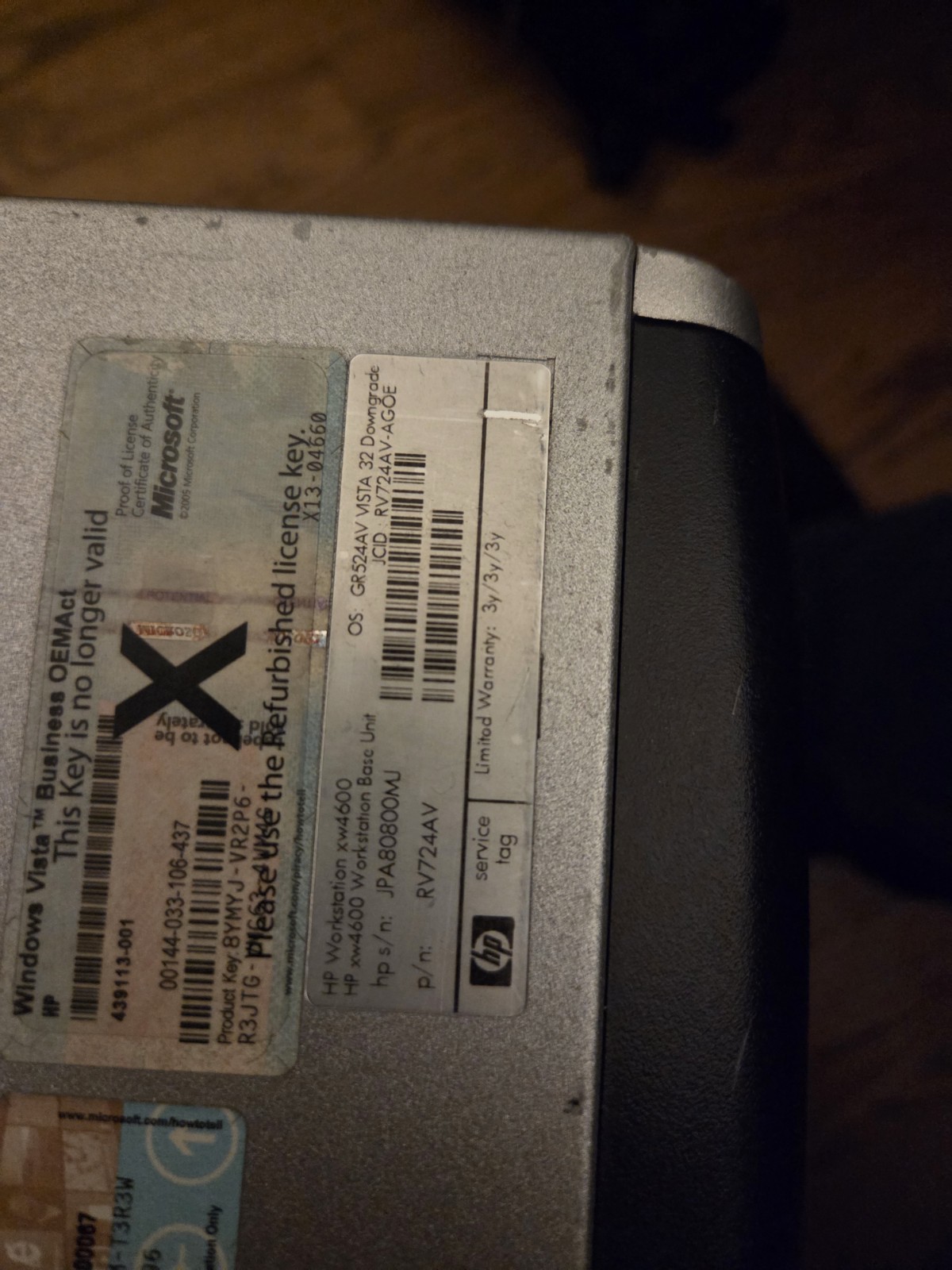 HP XW4600 Workstation