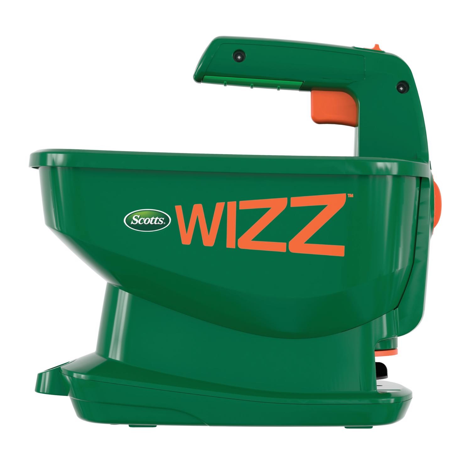 Scotts Wizz 60 in. W Handheld Spreader For Fertilizer/Grass Seed/Ice Melt 4 lb
