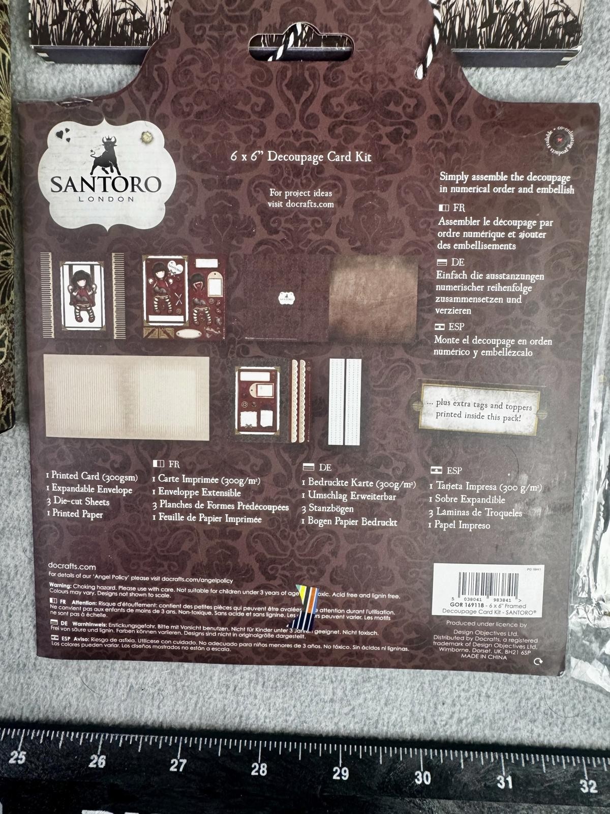 santoro gorjuss paper craft bundle decoupage card kit scrapbook ephemera set