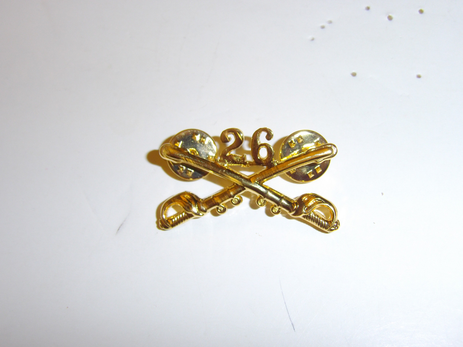 b7676s WW2 US Army Officer Collar Brass 26 Philippine Scouts Cavalry single R8B