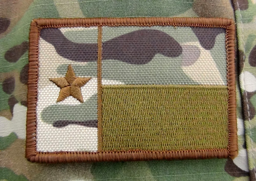 Texas State Flag patch Multicam 2x3 inches Hook and Loop backing