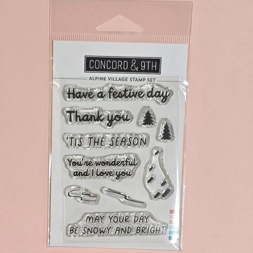 Concord & 9th ALPINE VILLAGE Stamp & Die Set - New