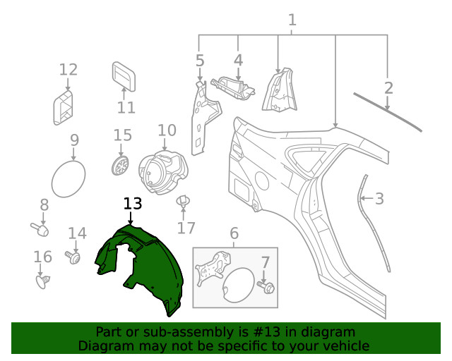 Genuine Ford Splash Shield 8S4Z-54278B50-A