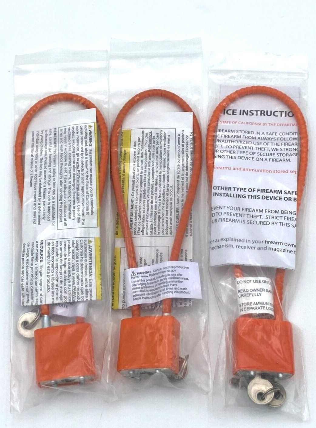 *SALE* 3 Cable Gun Lock Pistol Shotgun Rifle Child Safety