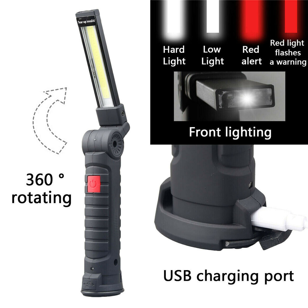 120000lm Super Bright Rechargeable LED Work Light Folding Torch Lamp Flashlight