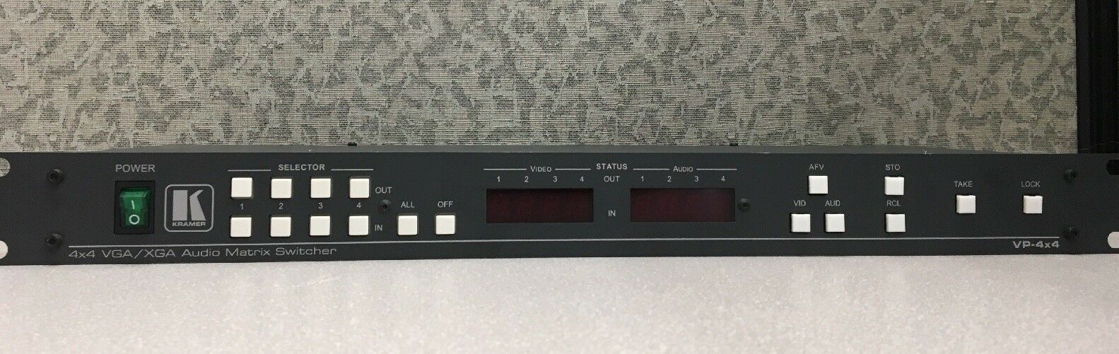 Kramer 4x4 VGA/XGA Audio Matrix Switcher (78-265-10) KRA4x4VGA-XGA