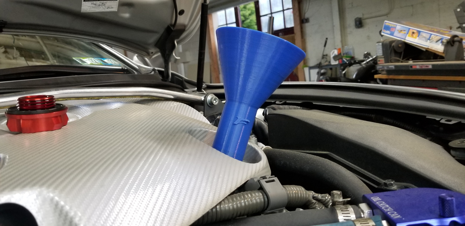 Chevy LS/Vortec oil fill funnel
