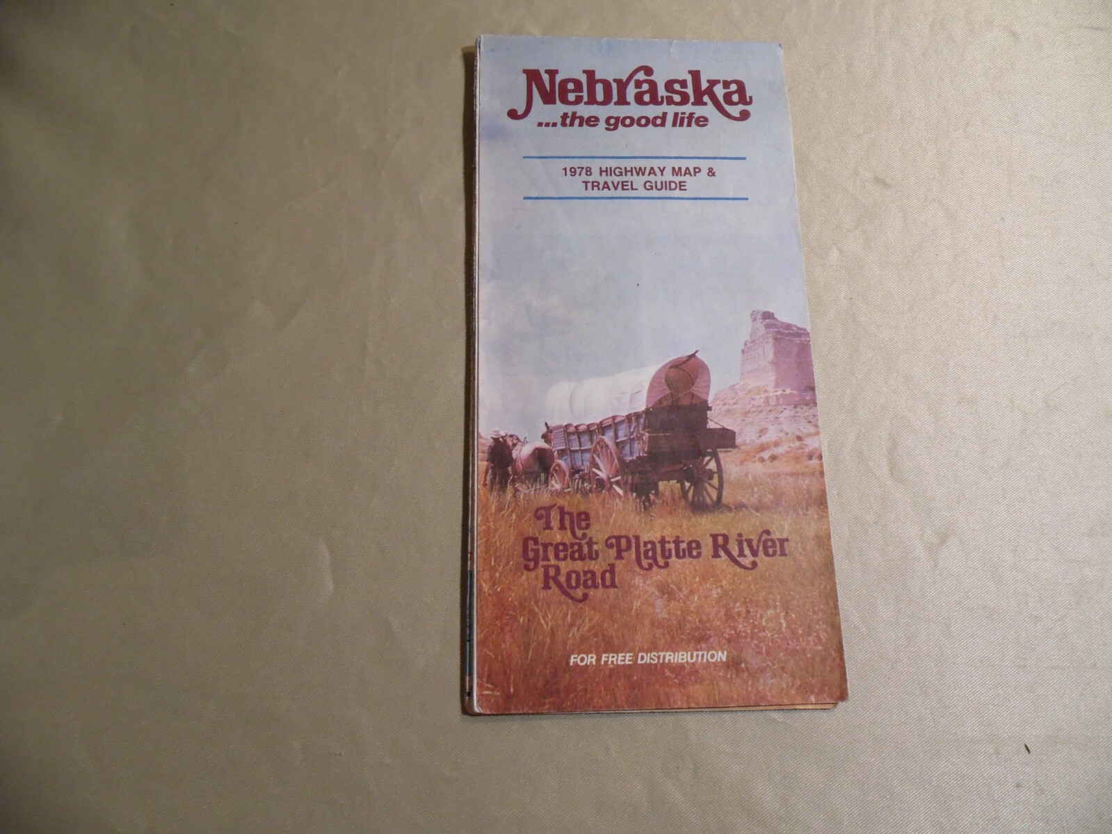 Nebraska Highway Map / Circa 1978   Free Domestic Shipping