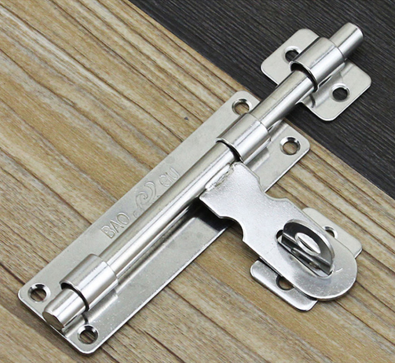 New Stainless Steel Hardware Door Lock Barrel Bolt Latch Padlock Clasp