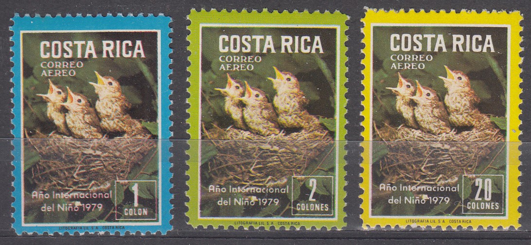 W COSTA RICA C747-C749 BIRDS