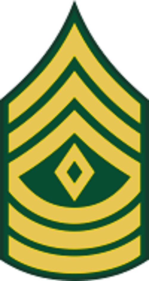 US Army E-8 1SG First Sergeant Decal- 2.13" Wide x 4.00" High Decal