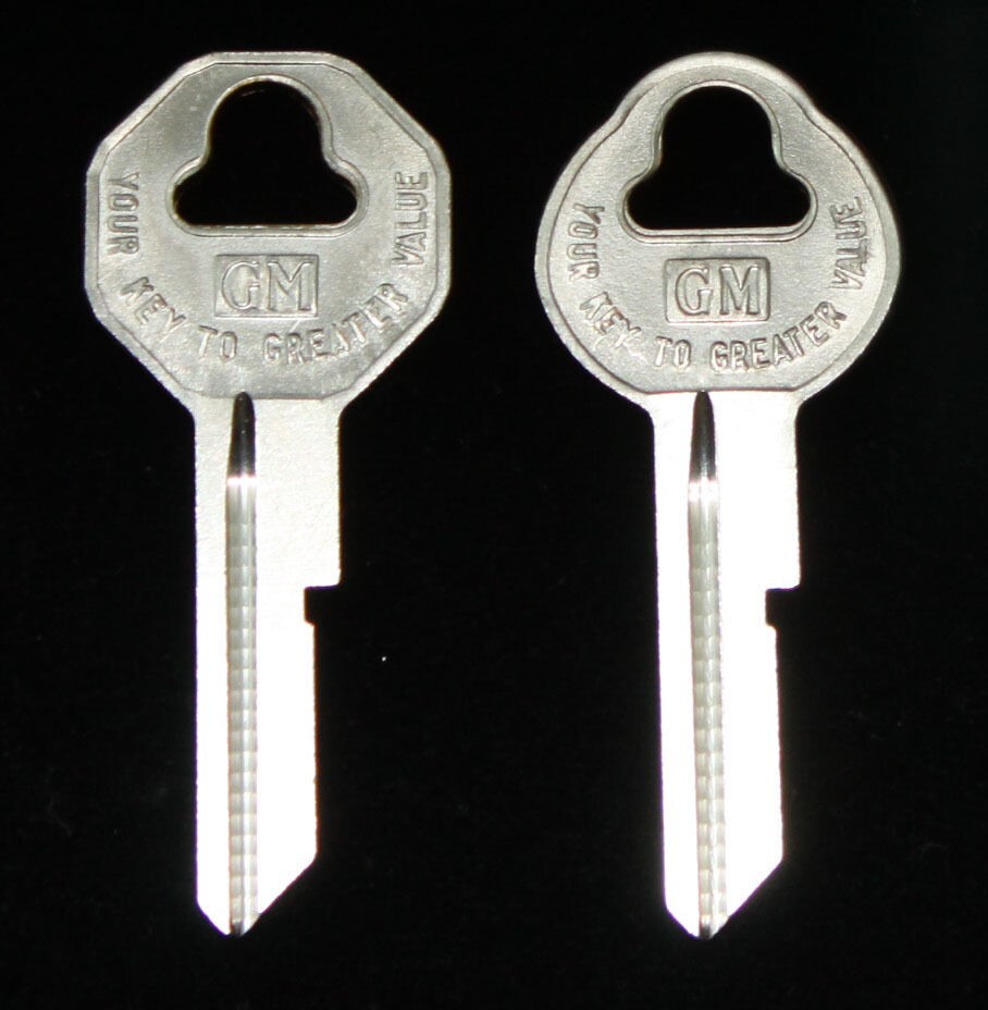 Pontiac Vintage Bonneville GP Catalina Gto 46 thru 66 GM key Blank