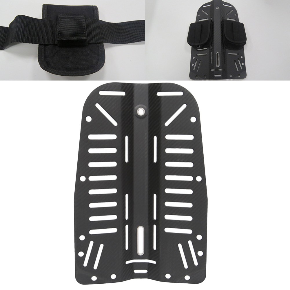 High Strength Dive Backplate for Cave Diving Carbon Fiber Construction