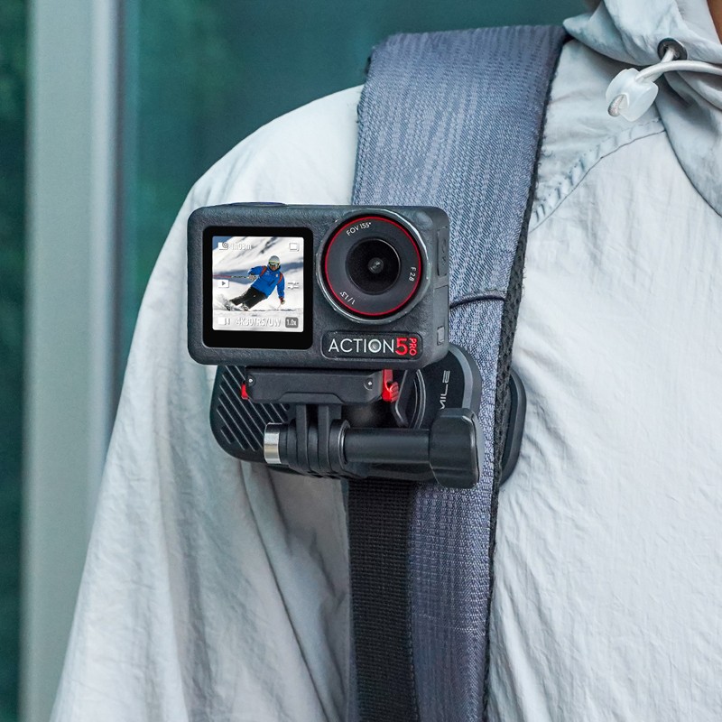 Magnetic Quick Release Backpack Clip for DJI Insta360 Action Camera Bracket Base