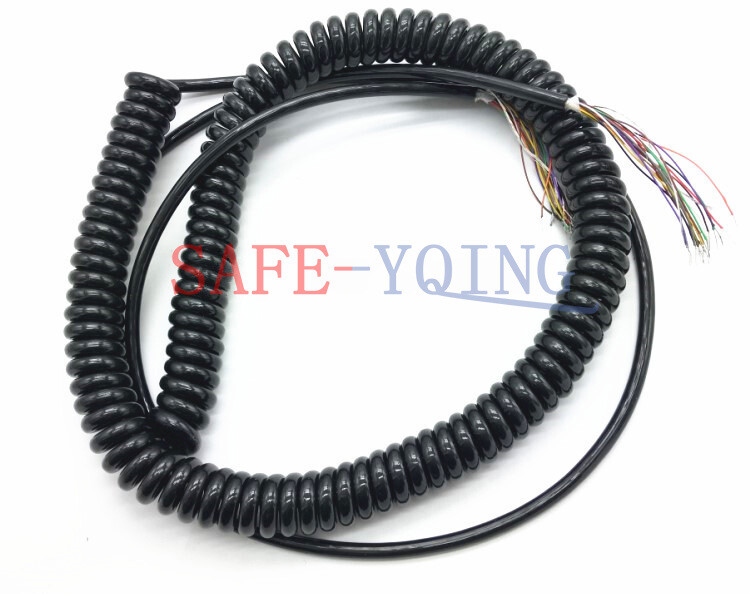 1PCS 19 Wire Manual Pulse Generator Spiral Coil Cable Handwheel MPG Cable