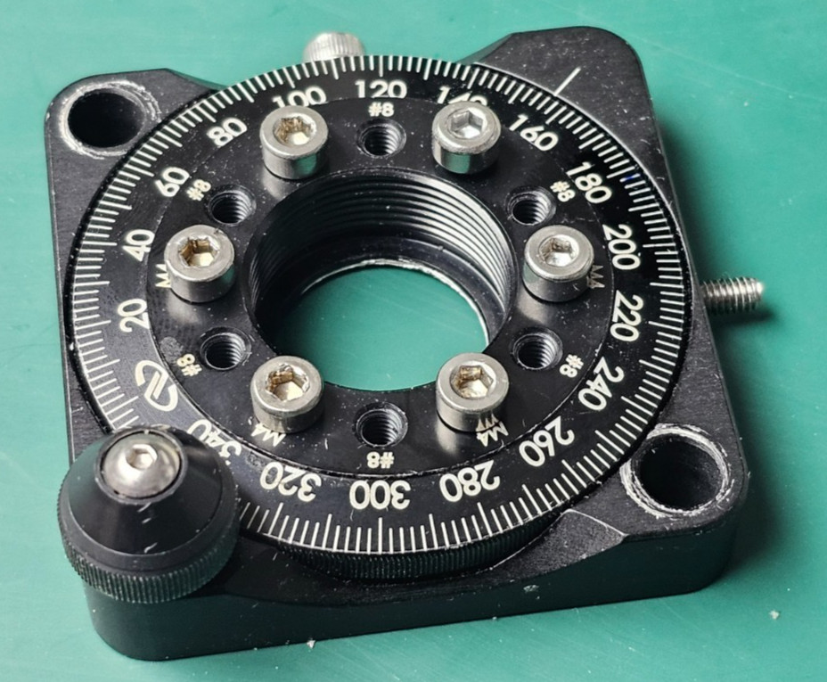 Newport RSP-1T Precision Rotary Stage 360° Optical Rotation Mount Used Smooth