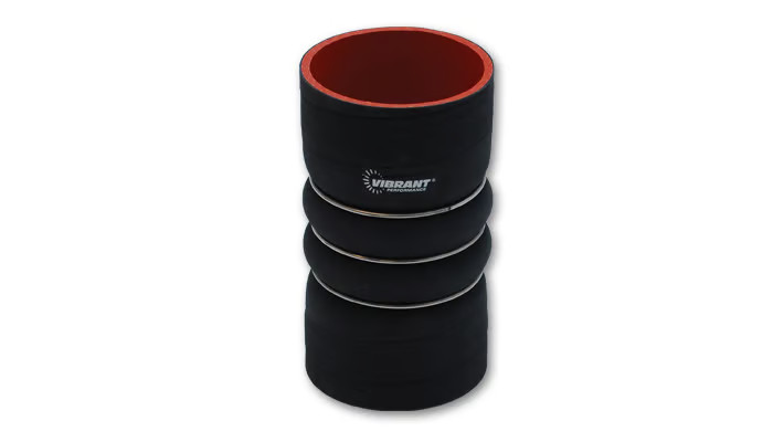 Vibrant 11821 Tubing Coupler - Straight - Double Hump - Three Reinforced Rings