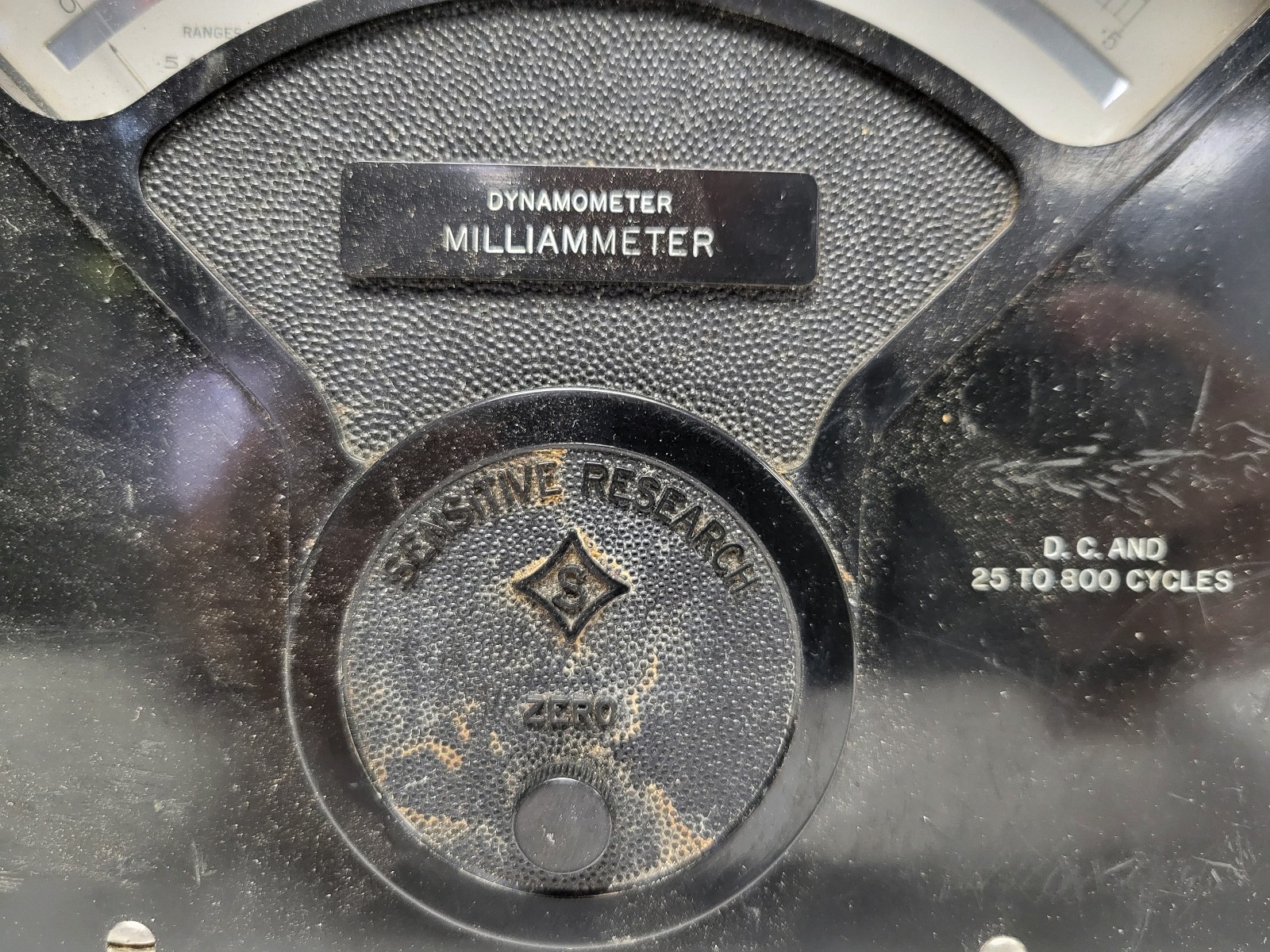 Vintage Sensitive Research Dynamometer Milliammeter