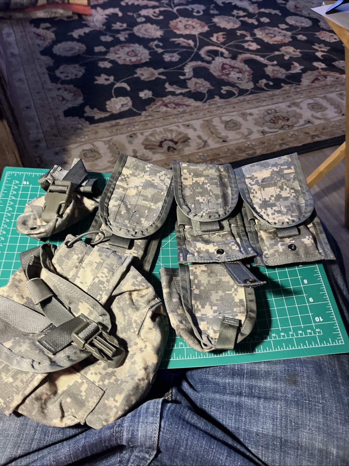 6 - Michael Bianco Pouches - 3 AMMO- 2 POUCHES- 1 Canteen