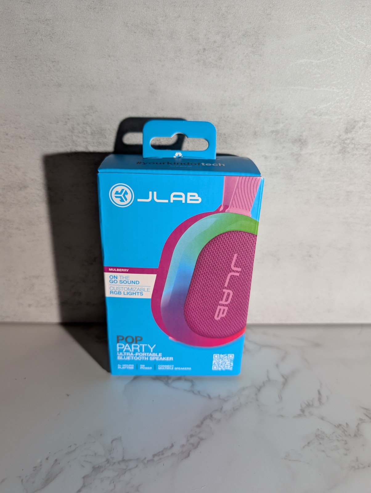New JLAB POP PARTY (Pink) Ultra-Portable Wireless Speaker SBPOPRPNK123
