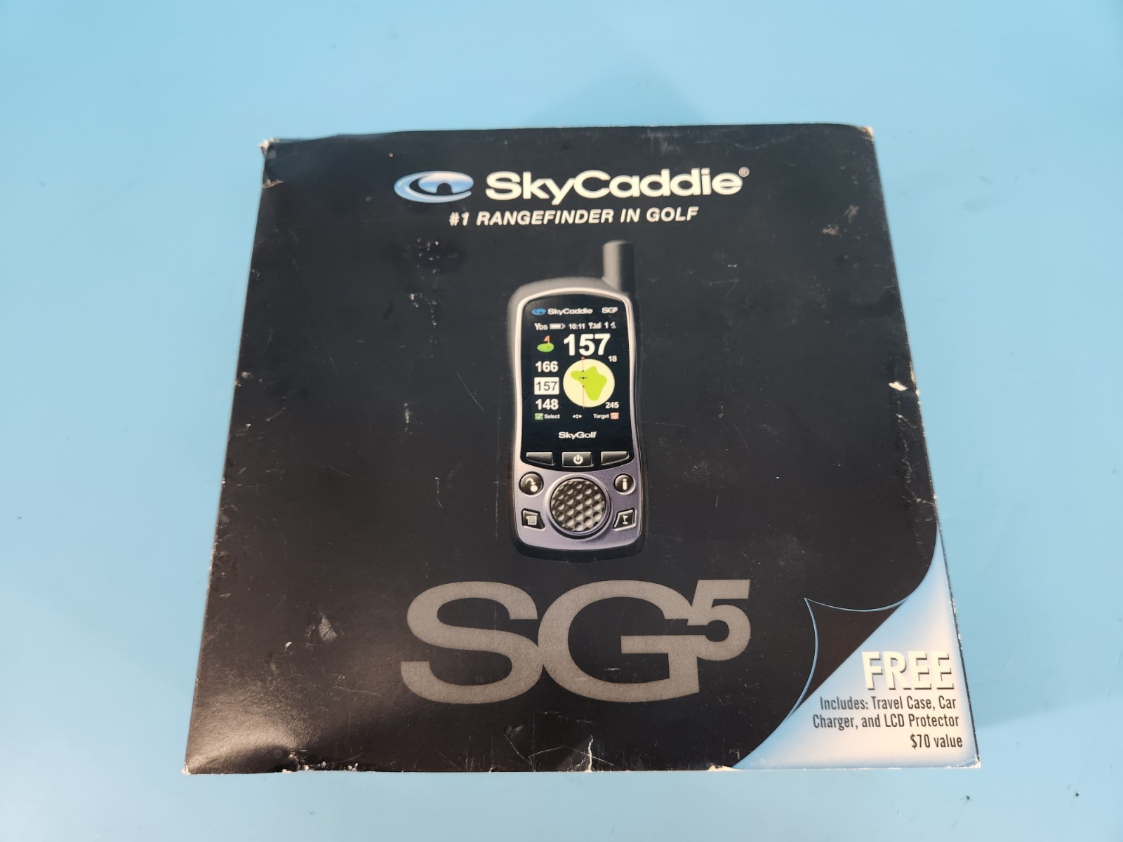 Sky Caddie SG5 Handheld GPS SkyGolf Rangefinder W/ Case, Manual & Cords