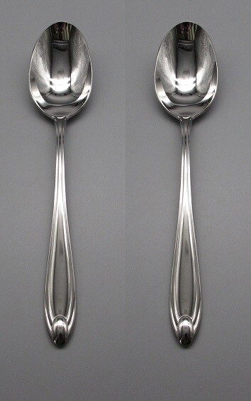 TWO - Oneida 18/10 Stainless  Flatware GLENDALE Serving Spoons NEW Betty Crocker