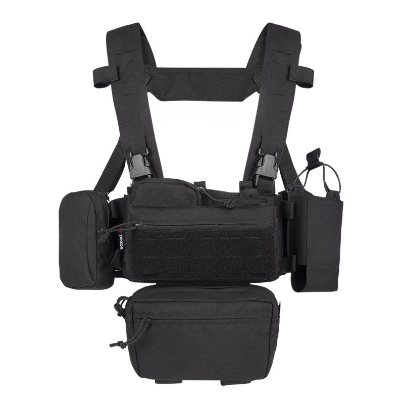 YAKEDA Tactical Chest Mini Rig Vest/Training Mini Rig Adjustable & Detachable...