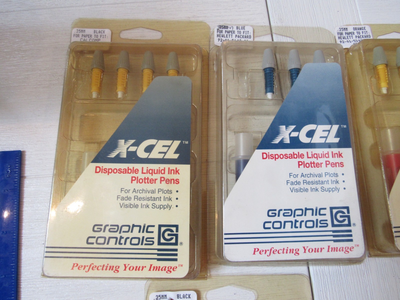 X-Cel Disposable Liquid Ink Plotter Pens Lot