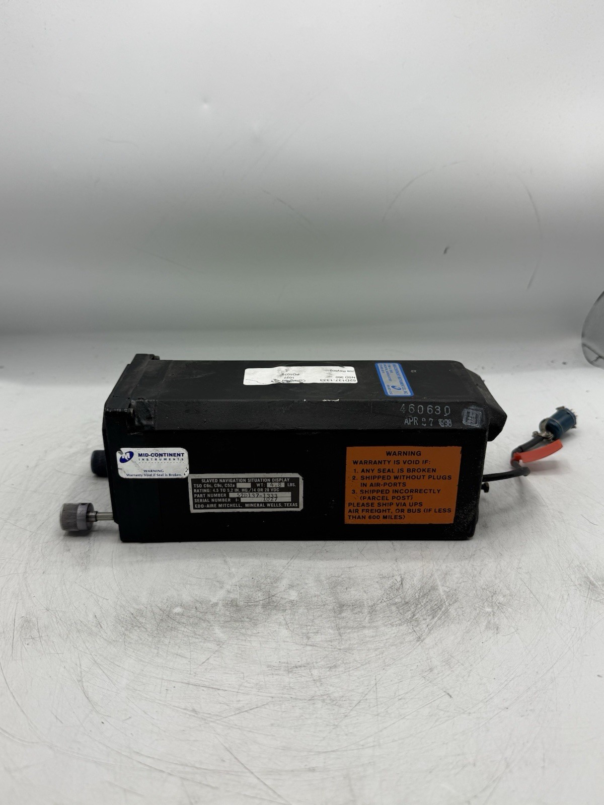 Edo-Aire Horizontal Situation Indicator Navigation Display 52D137-1333