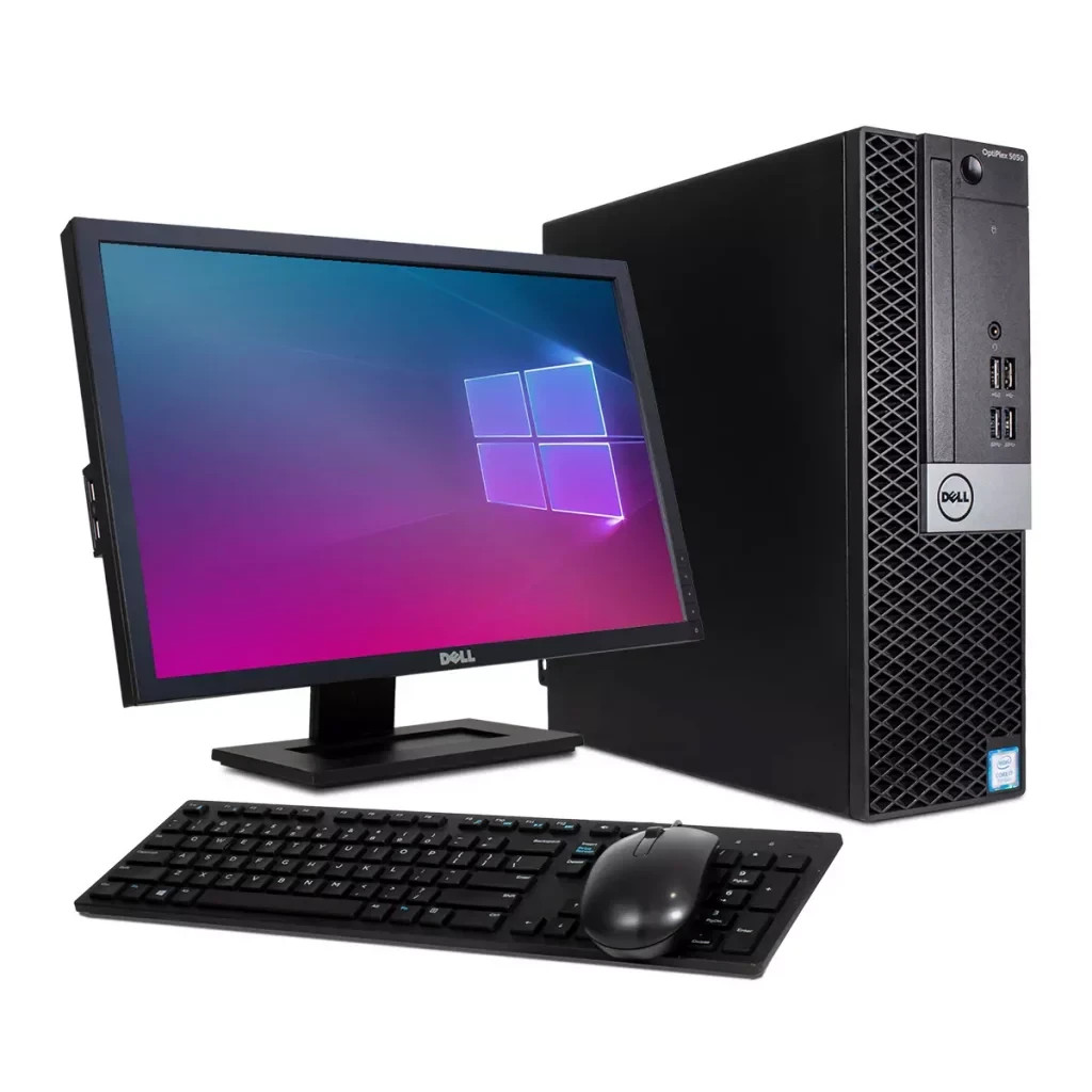 Dell  Desktop PC i7-7700 32GB RAM 1TB SSD 24" LED Built-in Wi-Fi Windows 11