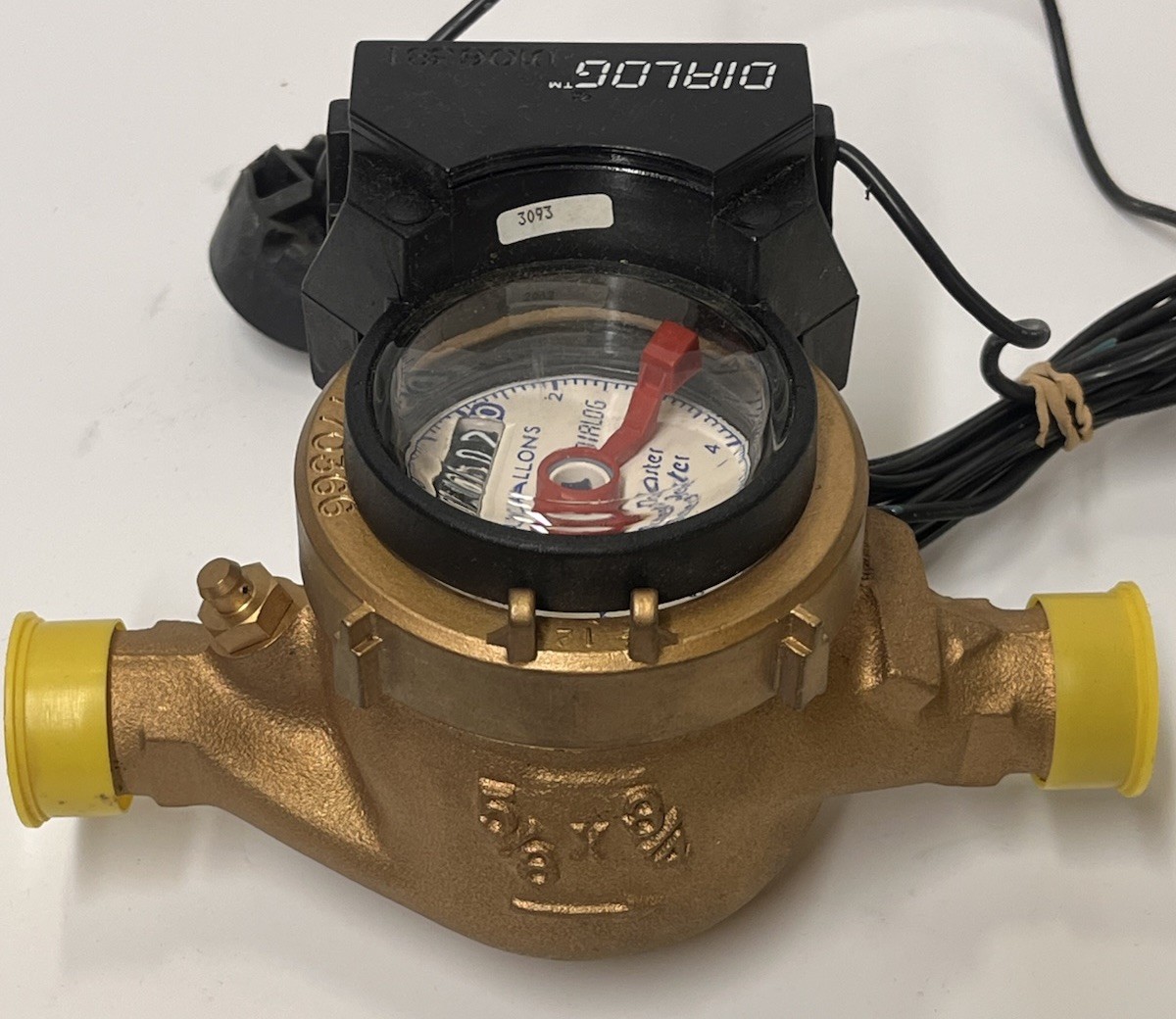 Master Meter (Brass Water Meter ) 5/8” X 3/4” With Dialog  - New Old Stock