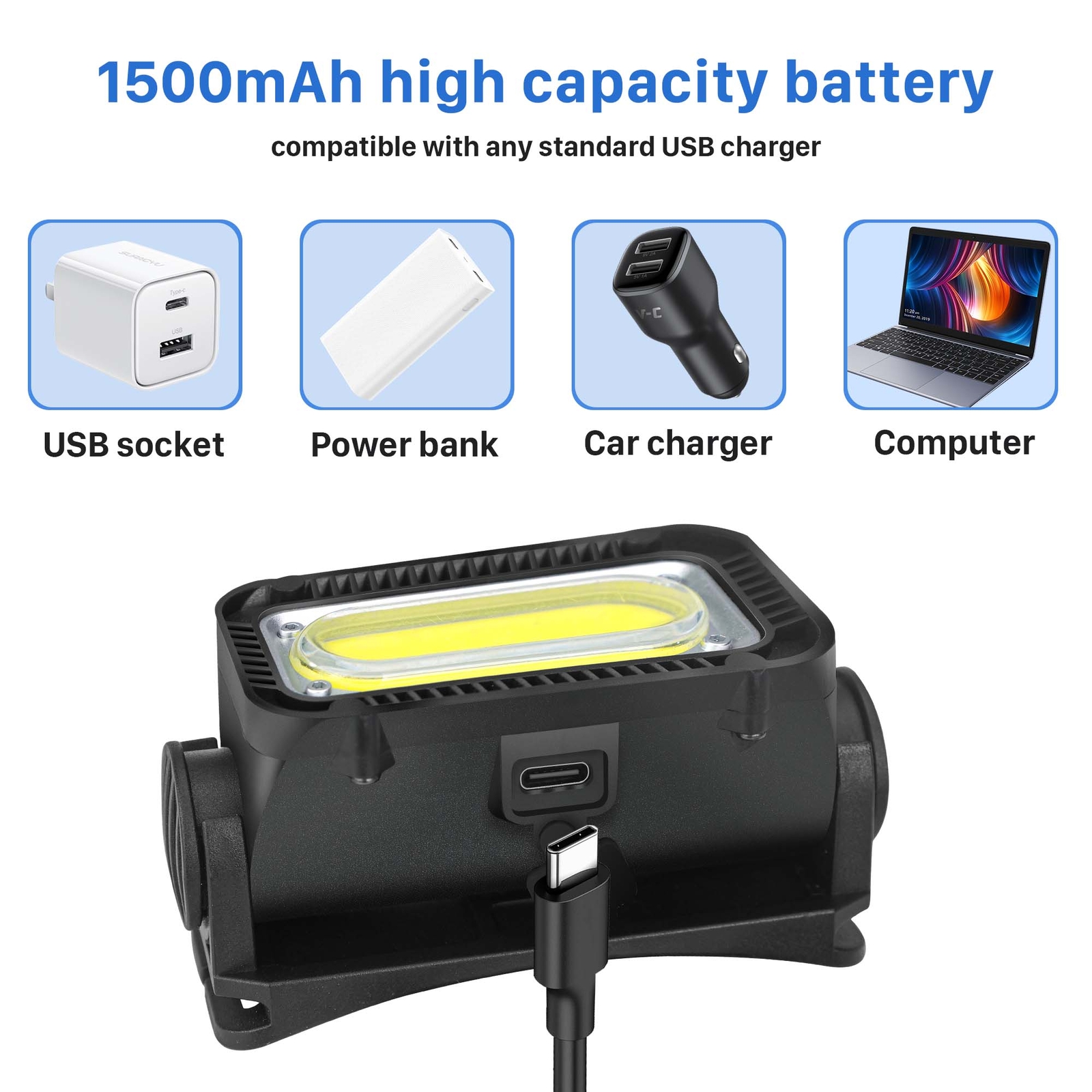 Lamp Waterproof COB Night Buddy LED Motion Headlamp Sensor Head Torch Headlight