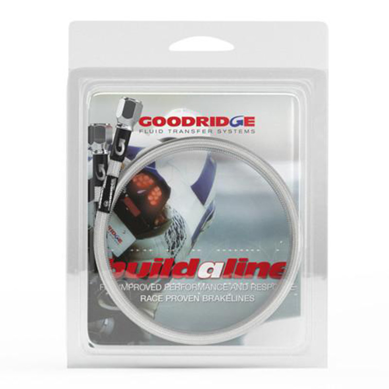 Goodridge Buildaline Stainless Braid Hoses 925mm to 1175mm Clear 25mm Increments