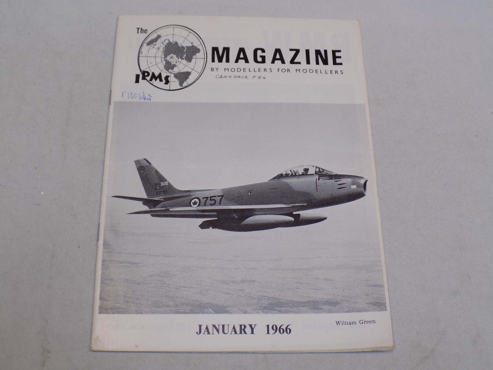IPMS Magazine Jan 1966 International Plastic Modellers Society Canada Air F86 +