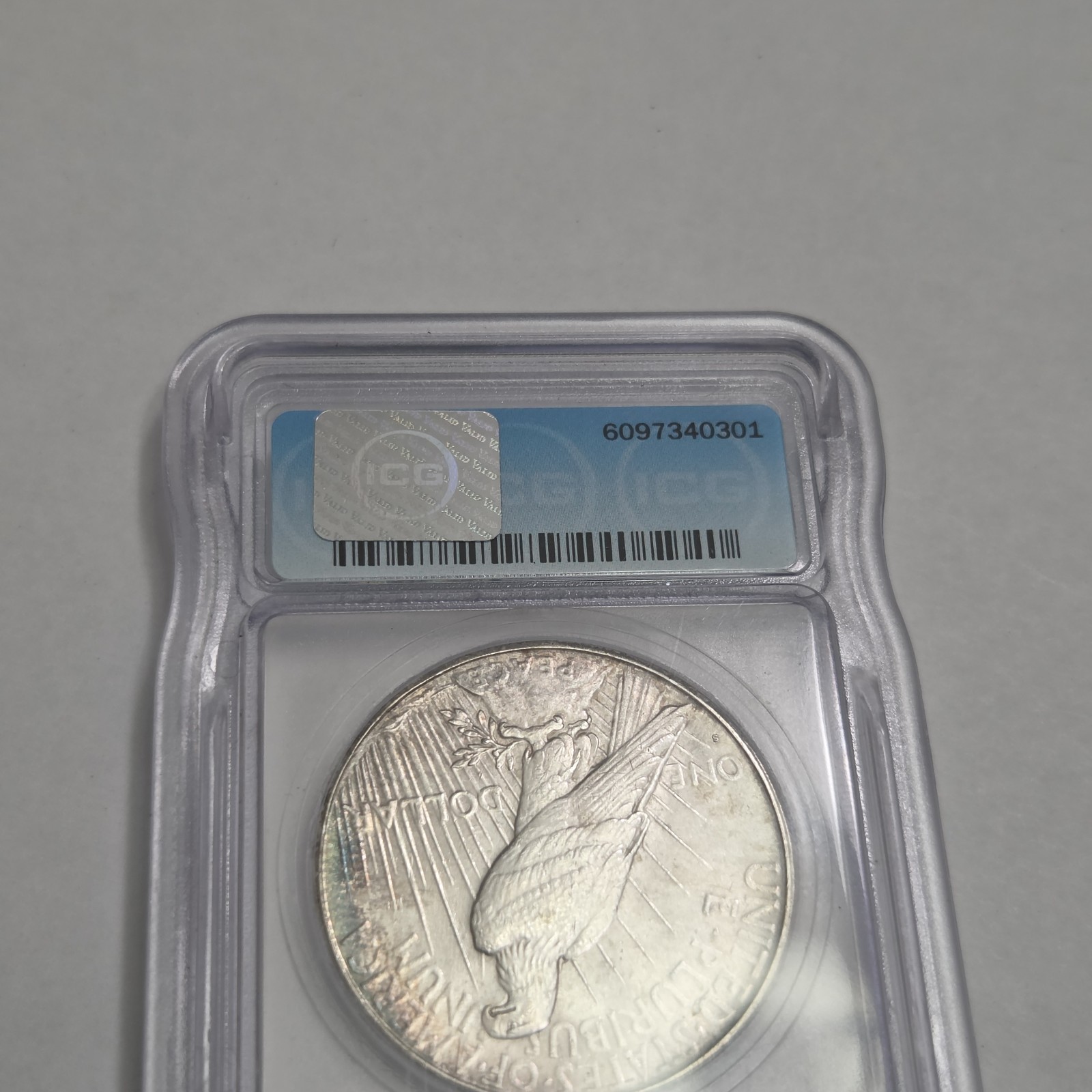 1926 s peace silver dollar ICG MS61