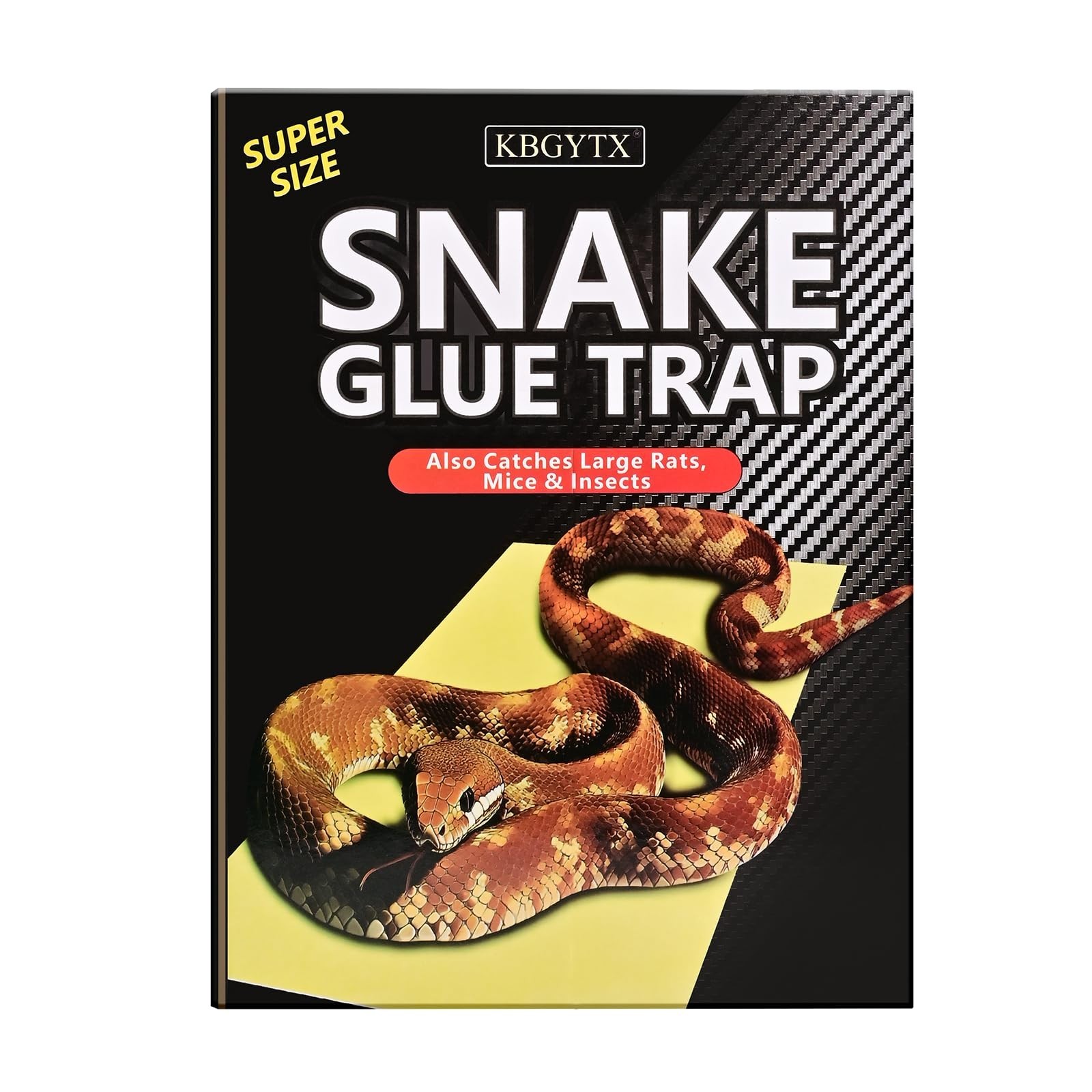 4 Pack 10" x 16" Large Snake Glue Traps with Enhanced Stickiness, Snake Rat S...
