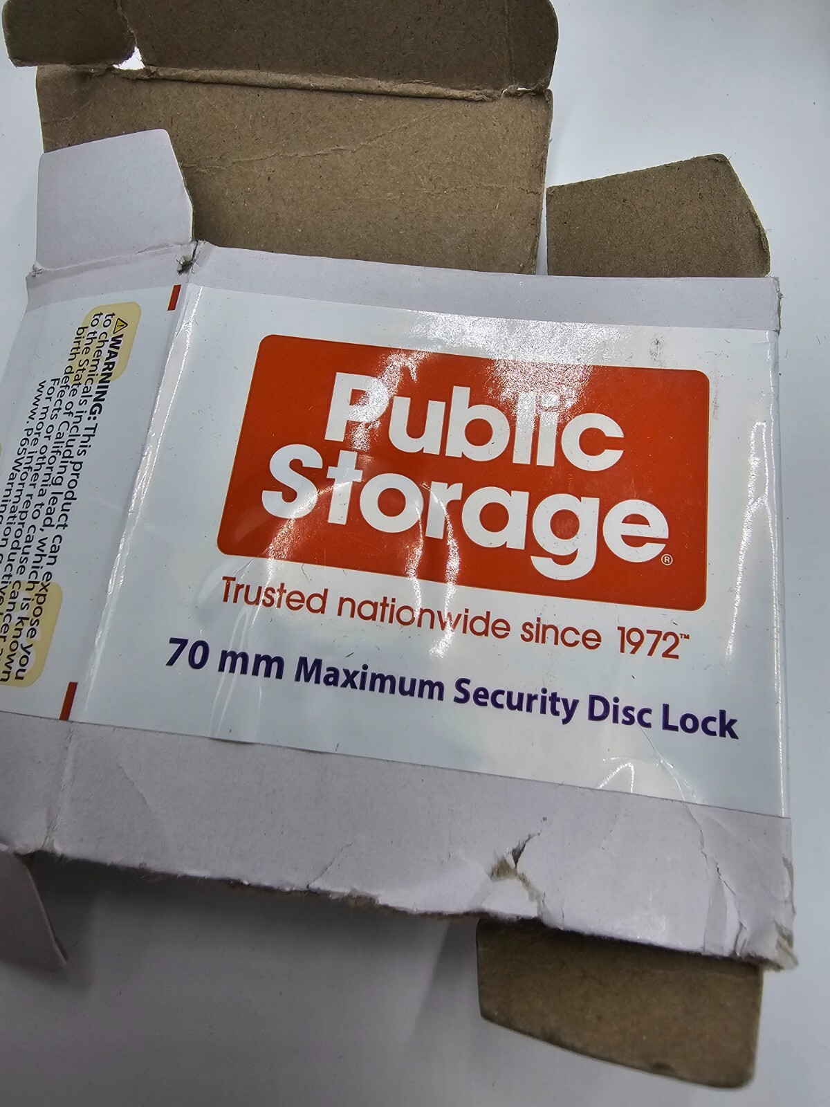 (QTY 2) Public Storage 70mm Maximum Security Disc Lock Item # 127