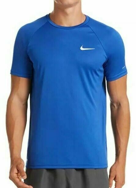 NWT NIKE MEN'S Big & Tall HYDROGUARD Swim T-Shirt Royal Blue