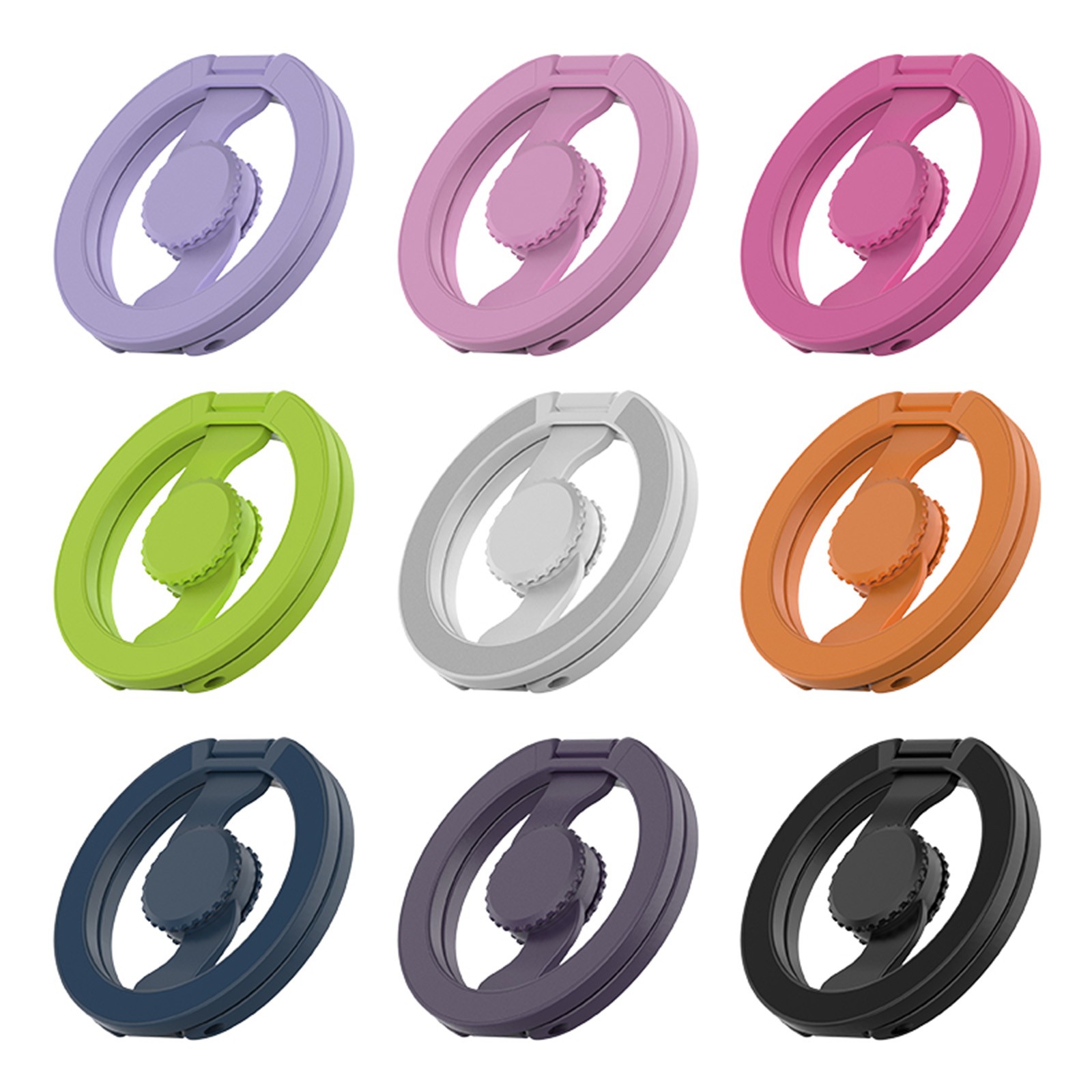Two-Sided Magnetic Phone Ring Holder Kickstand for Mag Safe/iPhone 17/SamsungS26