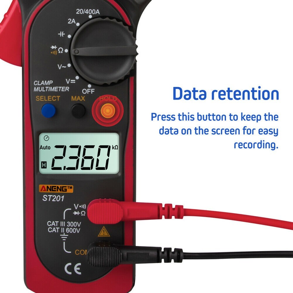 Digital Multimeter AC DC Clamp Voltmeter Ammeter Ohmmeter Volt Tester Meter