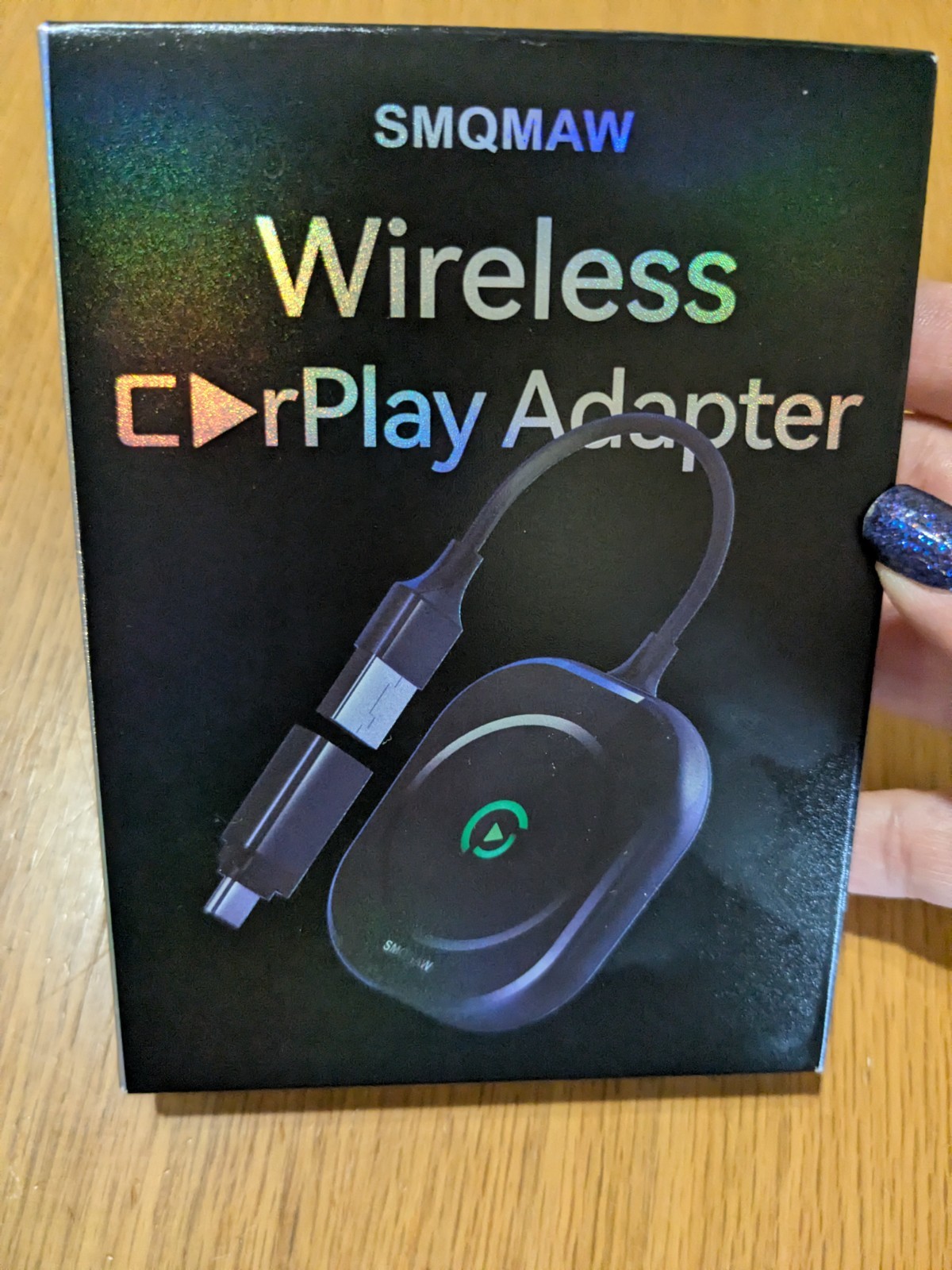 SMQMAW Wireless CarPlay Adapter, Converts Factory Wired CarPlay to Wireless