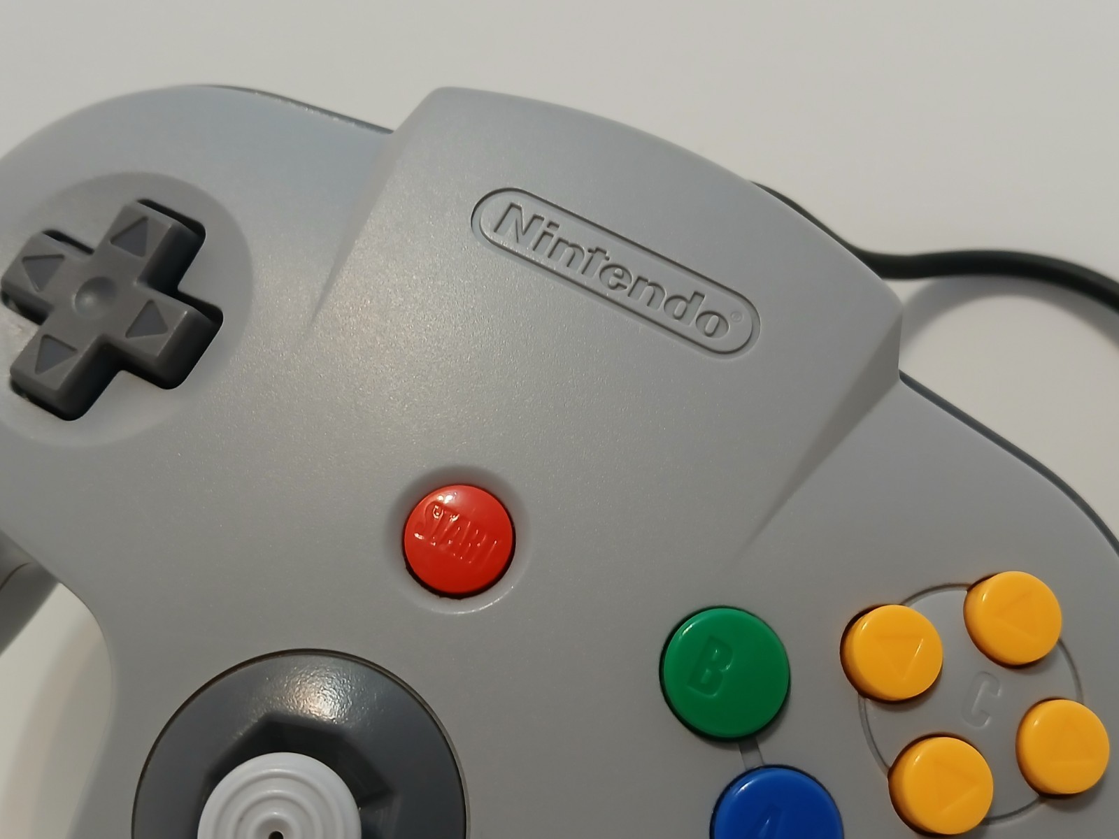 Nintendo 64 OEM Original Gray Controller + Controller Pak TESTED! N64