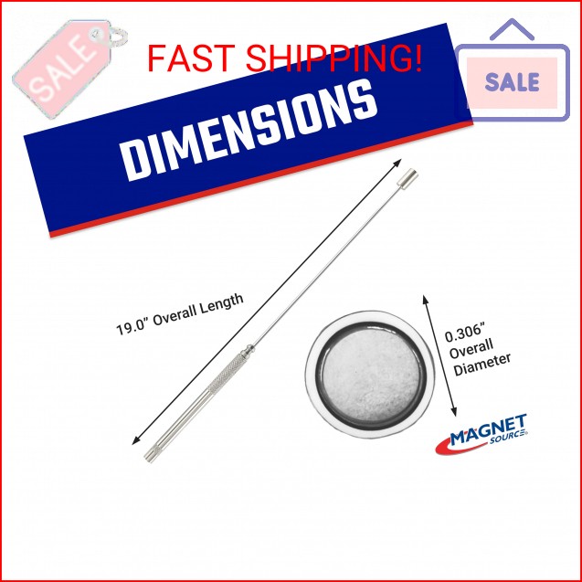 Master Magnetics Bend-It Bendable Magnetic Pick-Up Tool - Strong Retrieving Magn