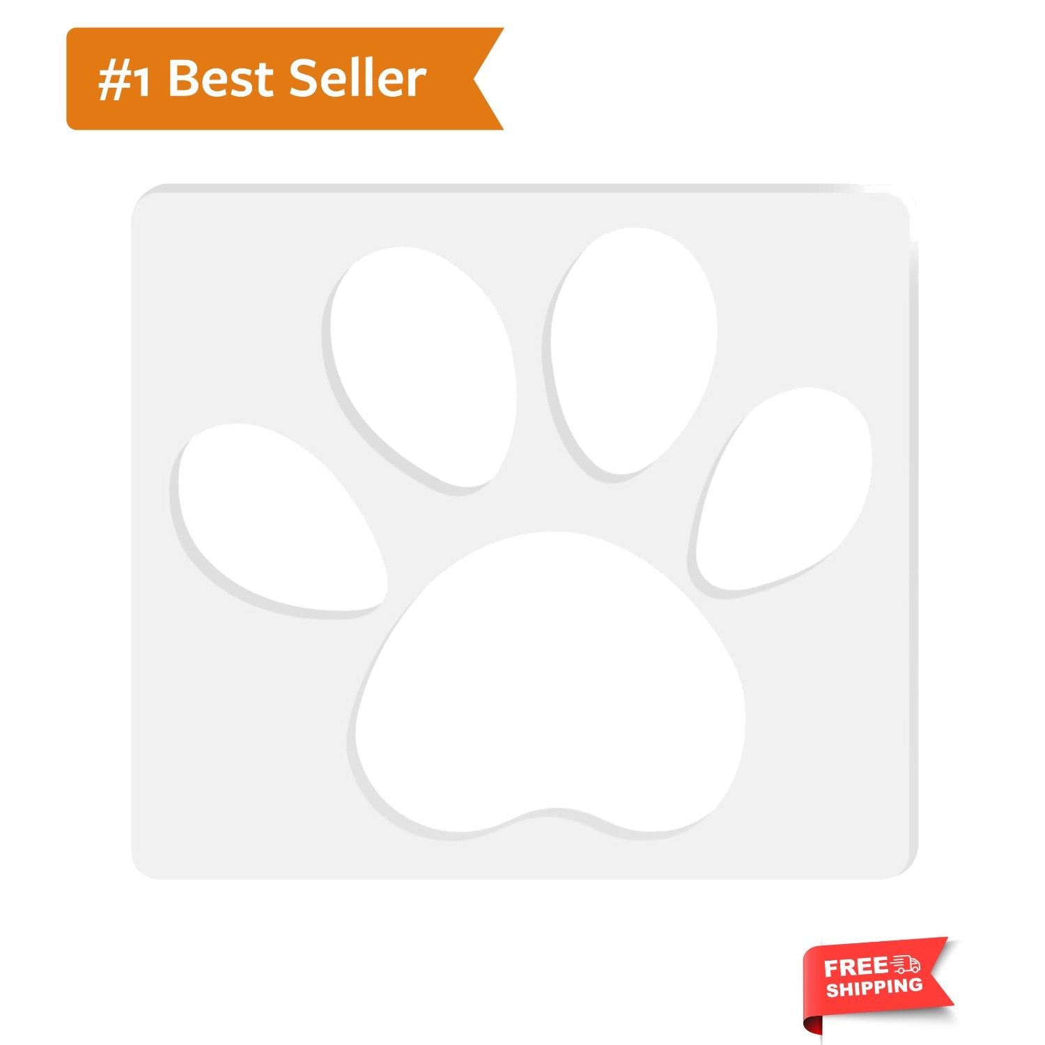 Dog Paw Print Template, Router Templates for Woodworking, 6.69x5.9 Inch Acryl...